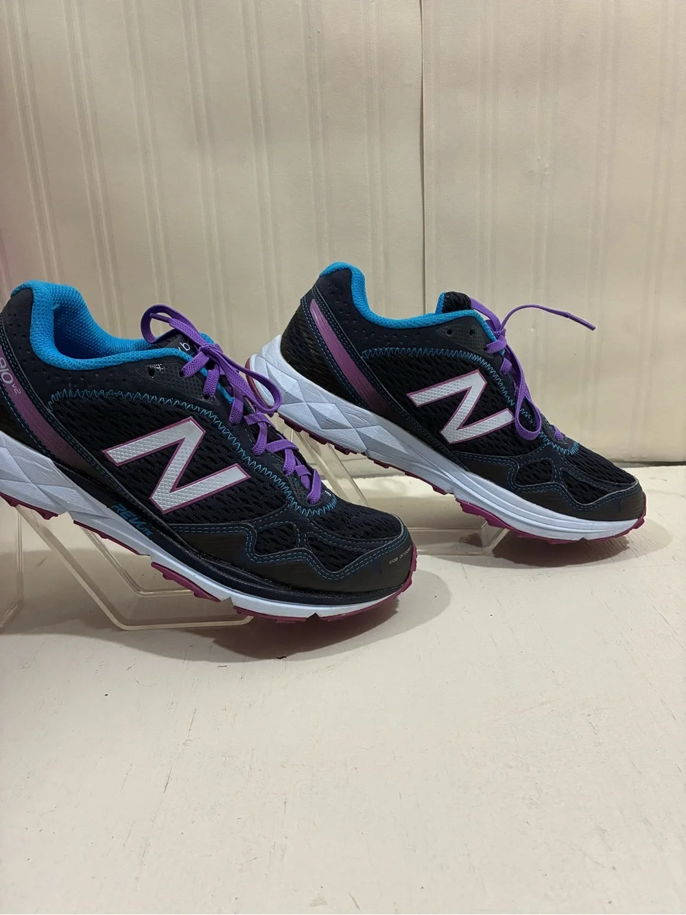 New Balance Women's Navy, Purple & Teal Running Sneakers